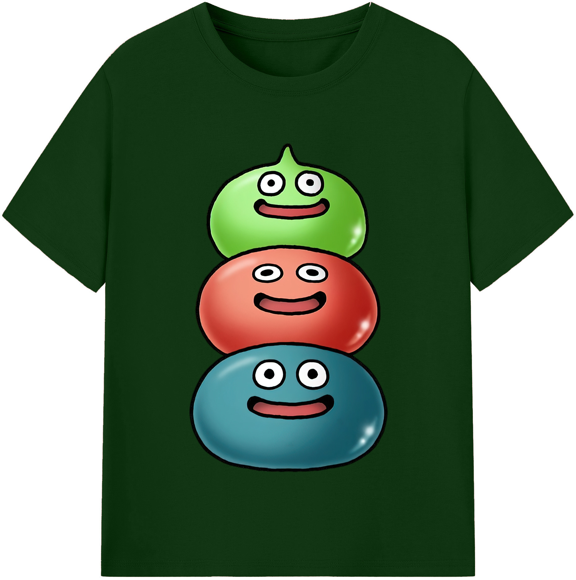 （画像用） ドラゴンクエスト Doragon Kuesuto Dragon Quest 綿100％半袖Tシャツ（フロントプリント）